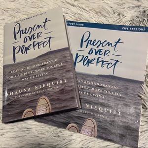 Present over Perfect Hardback Christian Book & Paperback Study Guide